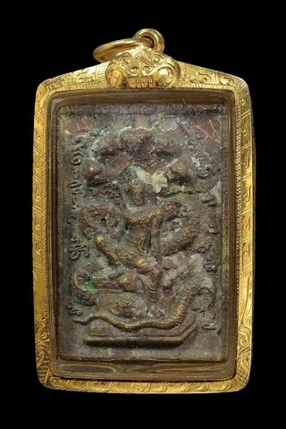 阿赞初2558 连玛下立泽度金 稀有双面泡虎油版（超级富有）