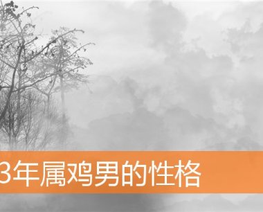 93年属鸡男的性格