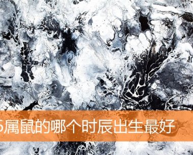 96属鼠的哪个时辰出生最好