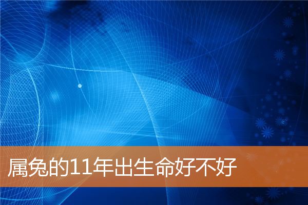 属兔的11年出生命好不好