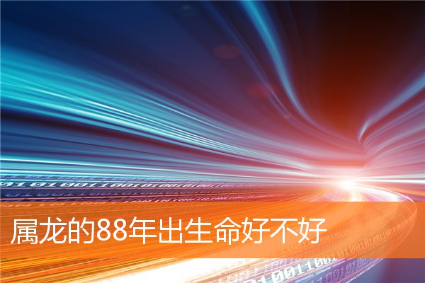 属龙的88年出生命好不好