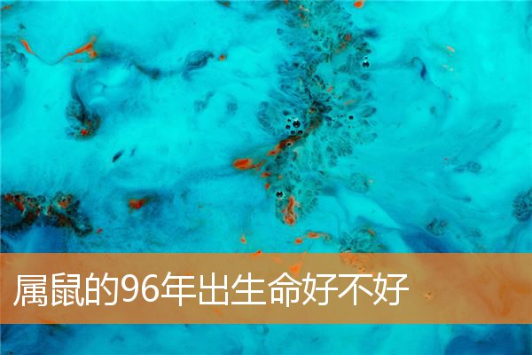 属鼠的96年出生命好不好