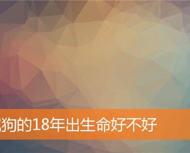 属狗的18年出生命好不好
