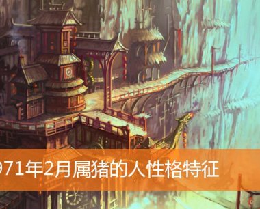 1971年2月属猪的人性格特征